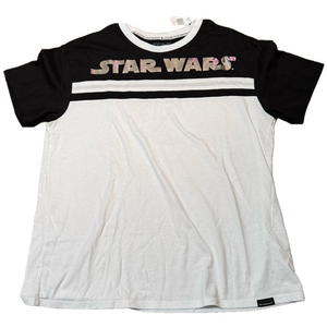 Disney Star Wars Her Universe Cotton Blend Black & White Tee Women Size XL